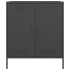 Aparador de acero negro 68x39x79