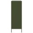 Aparador de acero verde oliva 68x39x113