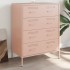 Aparador de acero rosa 68x39x89