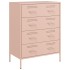 Aparador de acero rosa 68x39x89