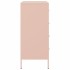 Aparador de acero rosa 68x39x89