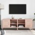 Muebles de TV 2 piezas acero rosa 68x39x50,5