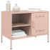 Muebles de TV 2 piezas acero rosa 68x39x50,5