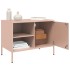 Muebles de TV 2 piezas acero rosa 68x39x50,5