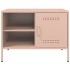 Muebles de TV 2 piezas acero rosa 68x39x50,5