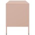 Muebles de TV 2 piezas acero rosa 68x39x50,5