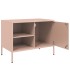 Muebles de TV 2 piezas acero rosa 68x39x50,5