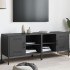 Muebles de TV 2 piezas acero negro 68x39x50,5