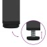 Muebles de TV 2 piezas acero negro 68x39x50,5