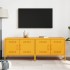 Muebles para TV 2 piezas acero amarillo mostaza 68x39x50,5