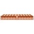 Cama sin colchón madera maciza de pino marrón cera 120x200