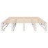 Estructura de cama sin colchón madera de pino blanca 140x200