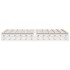 Estructura de cama sin colchón madera de pino blanca 140x200
