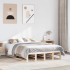 Estructura de cama sin colchón madera maciza de pino 140x190
