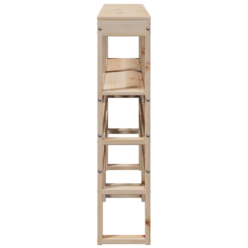 Cabecero de cama con estantes madera maciza de pino 150