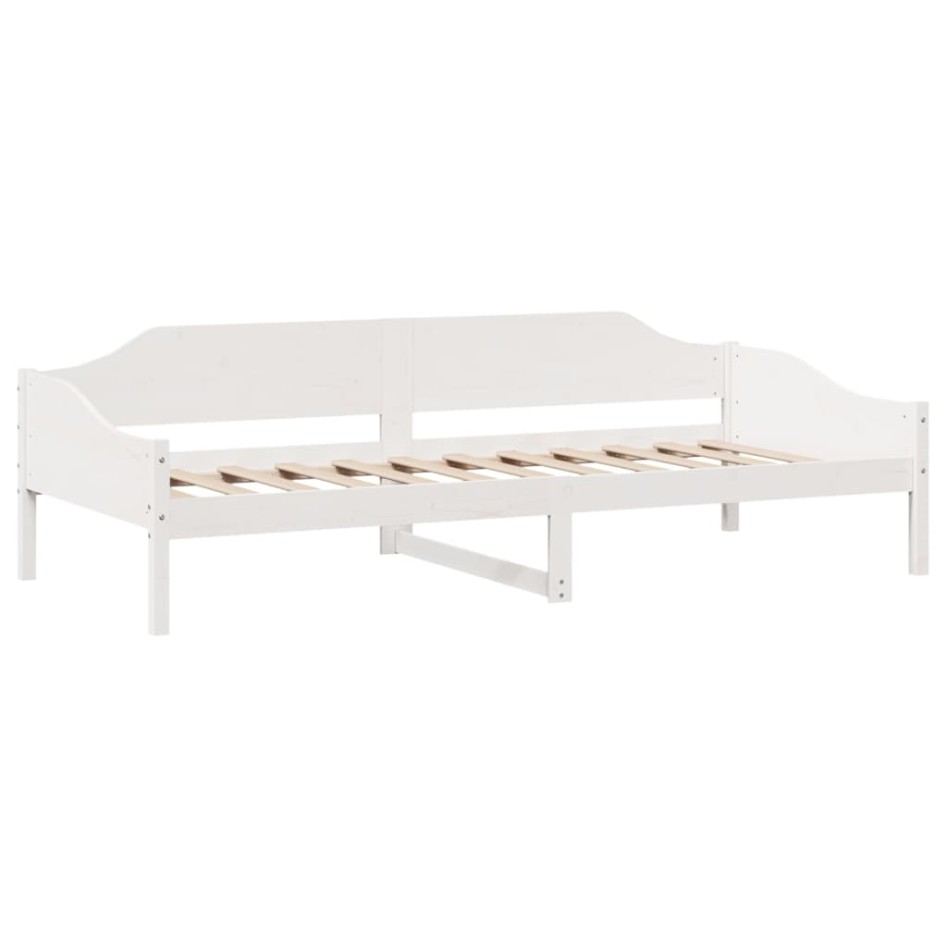 Cama sin colchón madera maciza de pino blanca 80x200