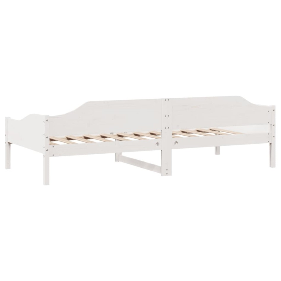 Cama sin colchón madera maciza de pino blanca 80x200