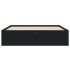Cama con cajones madera de ingeniería negro 120x200