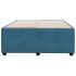 Estructura de cama terciopelo azul oscuro 120x190