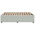 Estructura de cama sin colchón terciopelo gris claro 140x190
