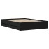Cama con cajones madera de ingeniería negro 120x200
