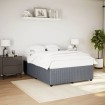 Estructura de cama sin colchón terciopelo gris oscuro 160x200cm