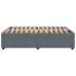 Estructura de cama sin colchón terciopelo gris oscuro