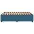 Estructura de cama de terciopelo azul 140x190