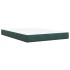 Cama box spring con colchón terciopelo verde oscuro 140x190