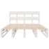 Estructura de cama sin colchón madera de pino blanca 140x200