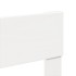 Estructura de cama sin colchón madera de pino blanca 140x200