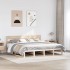 Estructura de cama sin colchón madera maciza de pino 200x200