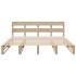 Estructura de cama sin colchón madera maciza de pino 200x200