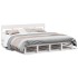 Cama sin colchón madera maciza de pino blanca 180x200