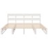 Cama sin colchón madera maciza de pino blanca 180x200
