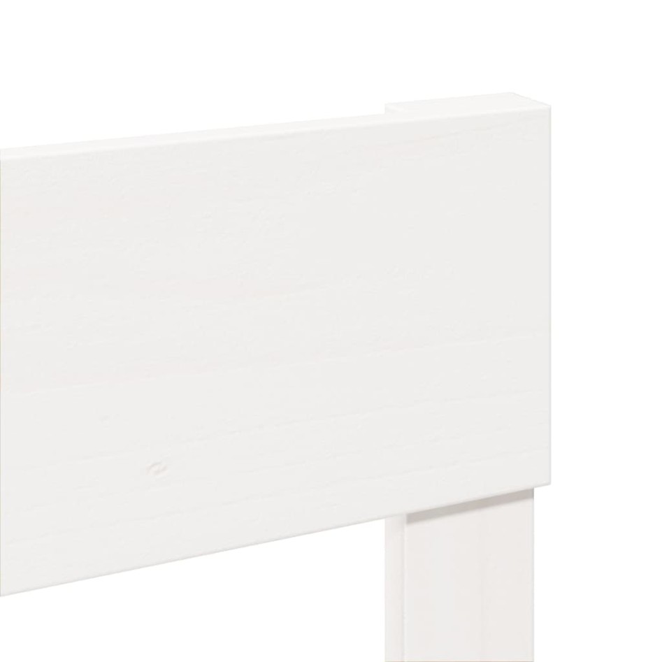 Cama sin colchón madera maciza de pino blanca 180x200