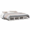 Cama sin colchón madera maciza de pino blanca 180x200 cm