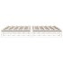 Cama sin colchón madera maciza de pino blanca 180x200