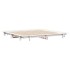 Estructura de cama sin colchón madera maciza de pino 160x200