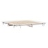 Estructura de cama sin colchón madera maciza de pino 160x200