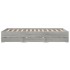 Cama con cajones madera ingeniería gris Sonoma 140x190