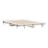 Estructura de cama sin colchón madera de pino blanco 135x190