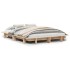 Estructura de cama sin colchón madera maciza de pino 120x190