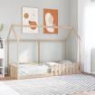 Cama con forma de casa de niños madera maciza de pino 80x200 cm