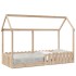 Cama con forma de casa de niños madera maciza de pino 80x200