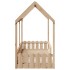 Cama con forma de casa de niños madera maciza de pino 80x200