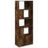 Estantería madera de ingeniería roble ahumado 70x36x189