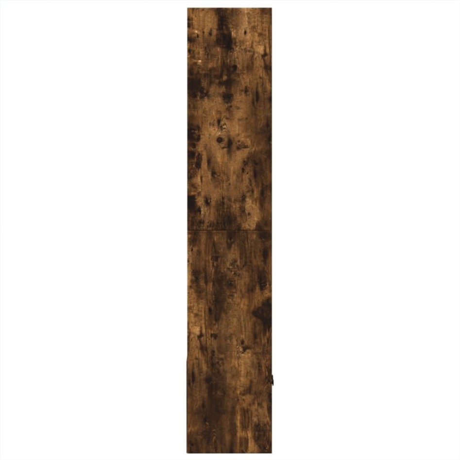 Estantería madera de ingeniería roble ahumado 70x36x189