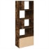 Estantería madera de ingeniería roble ahumado 70x36x189