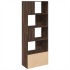 Estantería madera de ingeniería marrón roble 70x36x189